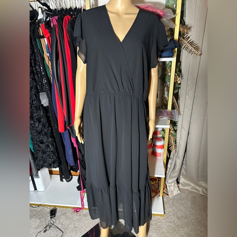 Black maxi dress